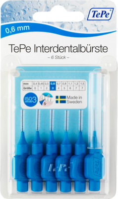 TEPE Interdentalbürste 0,6mm blau - 6St