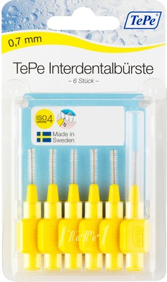TEPE Interdentalbürste 0,7mm gelb