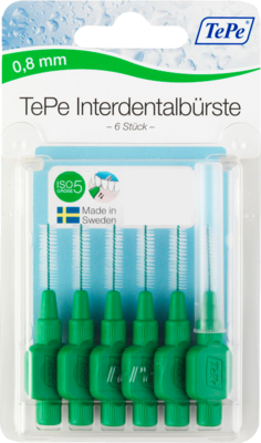 TEPE Interdentalbürste 0,8mm grün - 6St