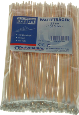 WATTESTÄBCHEN Holz 23 cm mit Wattekopf - 100St