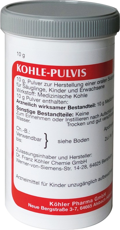 KOHLE pulvis Pulver
