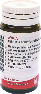 CITRUS E FRUCTIBUS D 2 Globuli - 20g
