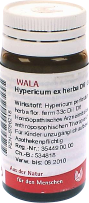 HYPERICUM EX Herba D 6 Globuli - 20g