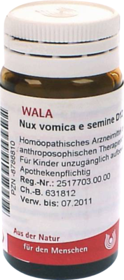 NUX VOMICA E semine D 12 Globuli - 20g