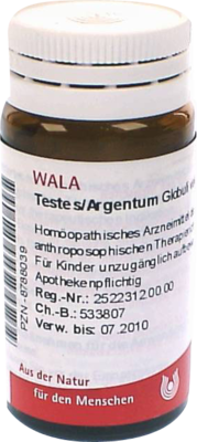 TESTES/ARGENTUM Globuli - 20g