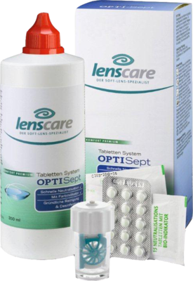 LENSCARE OptiSept Kombip.350 ml+45 Tabl.+1 Beh. - 1P