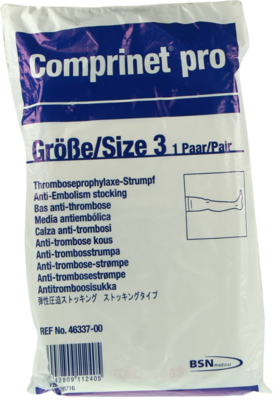 COMPRINET pro Strumpf oberschenk.lang Gr.3 weiß - 2St