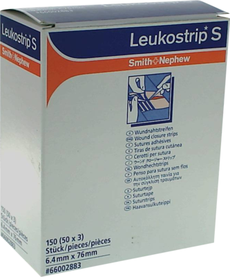LEUKOSTRIP S Wundnahtstreifen 6,4x76 mm - 50X3St
