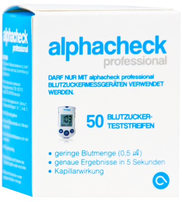 ALPHACHECK professional Blutzuckerteststreifen - 50St