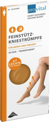 PROVITAL 40den Stützkniestrümpfe Gr.35-38 perle - 2St - Stützstrümpfe