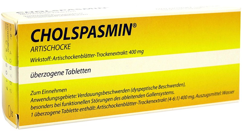 CHOLSPASMIN Artischocke überzogene Tabletten