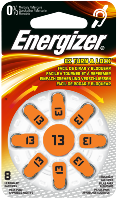 ENERGIZER Hörgerätebatterie 13 - 8St