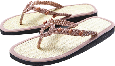 ZIMT FLIPFLOP Gr.41/42 geflochten altrosa - 2St