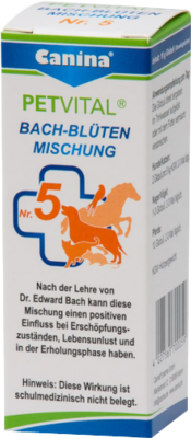 PETVITAL Bachblüten Nr.5 Globuli vet. - 10g - Homöopathie