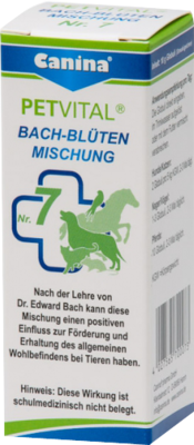 PETVITAL Bachblüten Nr.7 Globuli vet. - 10g - Homöopathie