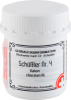 SCHÜSSLER NR.4 Kalium chloratum D 6 Tabletten - 400St