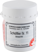 SCHÜSSLER NR.11 Silicea D 12 Tabletten - 400St - Schuessler Salze