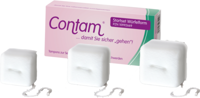 CONTAM Vaginaltampon Startset Würfel - 3St
