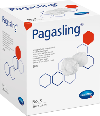 PAGASLING Mulltupfer Gr.3 pflaumengroß steril - 20X5St