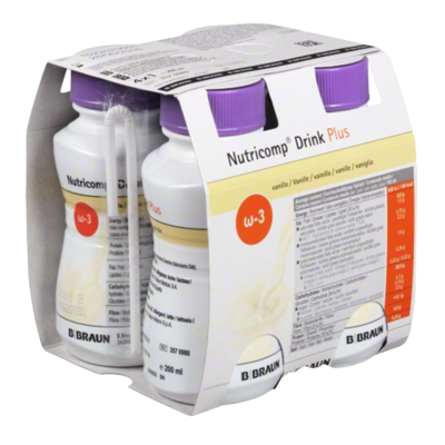 NUTRICOMP Drink Plus Vanille - 4X200ml