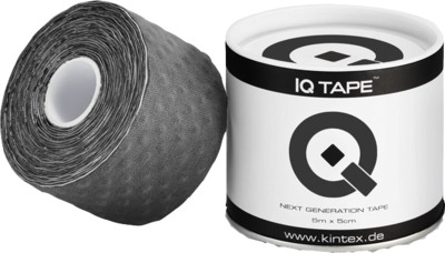 IQ KINESIOLOGIE Tape m.Kugeln 5 cmx5 m schwarz - 1St