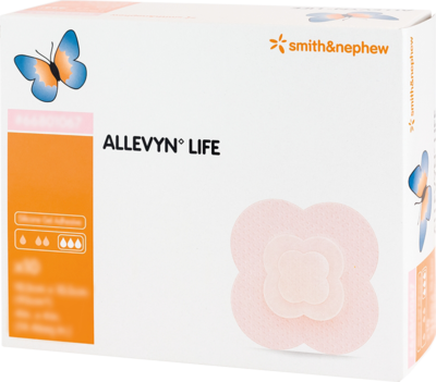 ALLEVYN Life 10,3x10,3 cm Silikonschaumverband - 10St