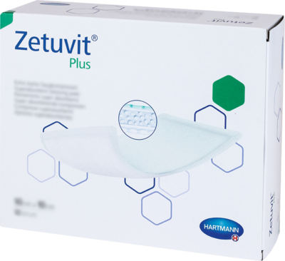 ZETUVIT Plus extrastarke Saugkompr.steril 10x10 cm - 10St