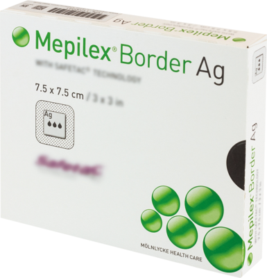 MEPILEX Border Ag Schaumverb.7,5x7,5 cm steril - 5St