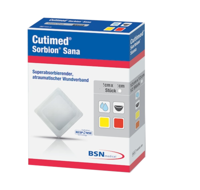 CUTIMED Sorbion SANA Wundauflage 8,5x8,5 cm - 12St