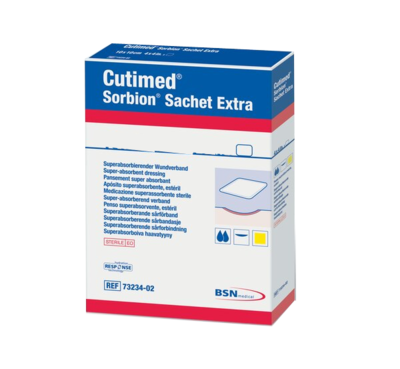 CUTIMED Sorbion Sachet Extra Wundaufl.5x5 cm - 5St
