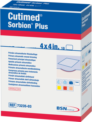 CUTIMED Sorbion Plus Wundauflage 20x30 cm - 10St