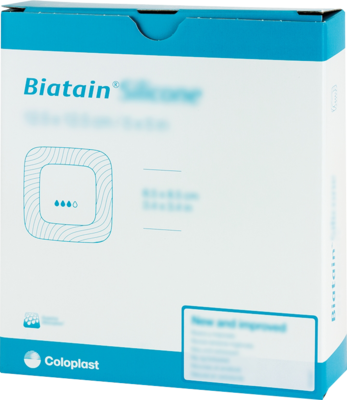 BIATAIN Silicone Schaumverband 12,5x12,5 cm - 10St