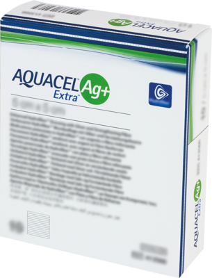 AQUACEL Ag+ Extra 5x5 cm Kompressen - 10St