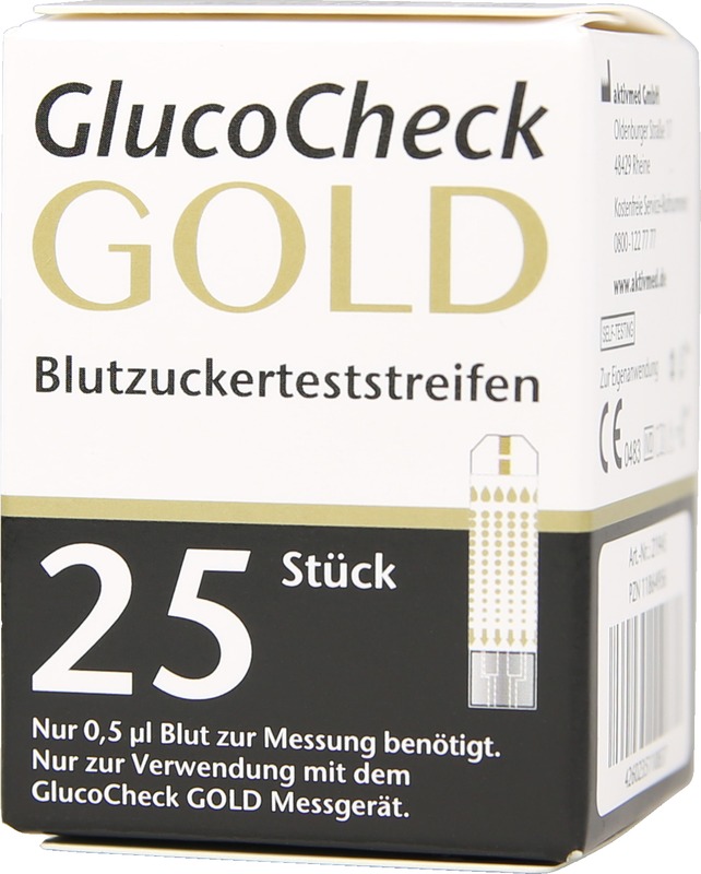 GLUCOCHECK GOLD Blutzuckerteststreifen