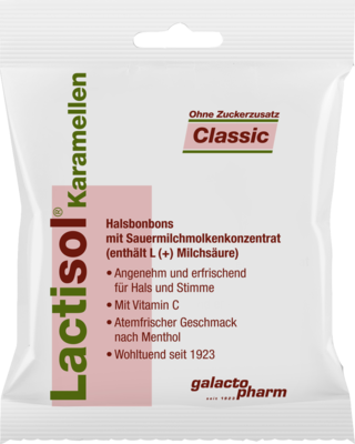 LACTISOL Karamellen Classic ohne Zucker - 50g