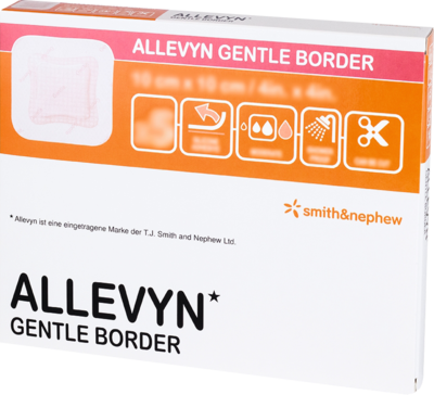 ALLEVYN Gentle Border 10x10 cm Schaumverb. - 5St
