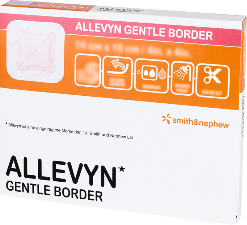 ALLEVYN Gentle Border 10x10 cm Schaumverb.