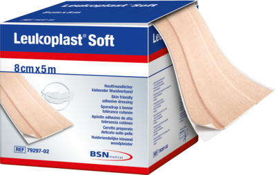 LEUKOPLAST soft Pflaster 8 cmx5 m Rolle - 1St