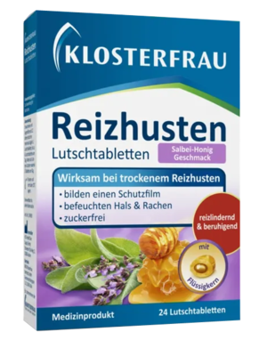 KLOSTERFRAU Reizhusten Salbei-Honig Lutschtabl. - 24St