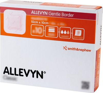 ALLEVYN Gentle Border 10x10 cm Schaumverb. - 10St