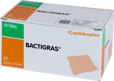 BACTIGRAS antiseptische Paraffingaze 5x5 cm - 50St