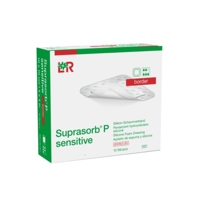 SUPRASORB P sensitive PU-Schaumv.border 5x5cm - 10St