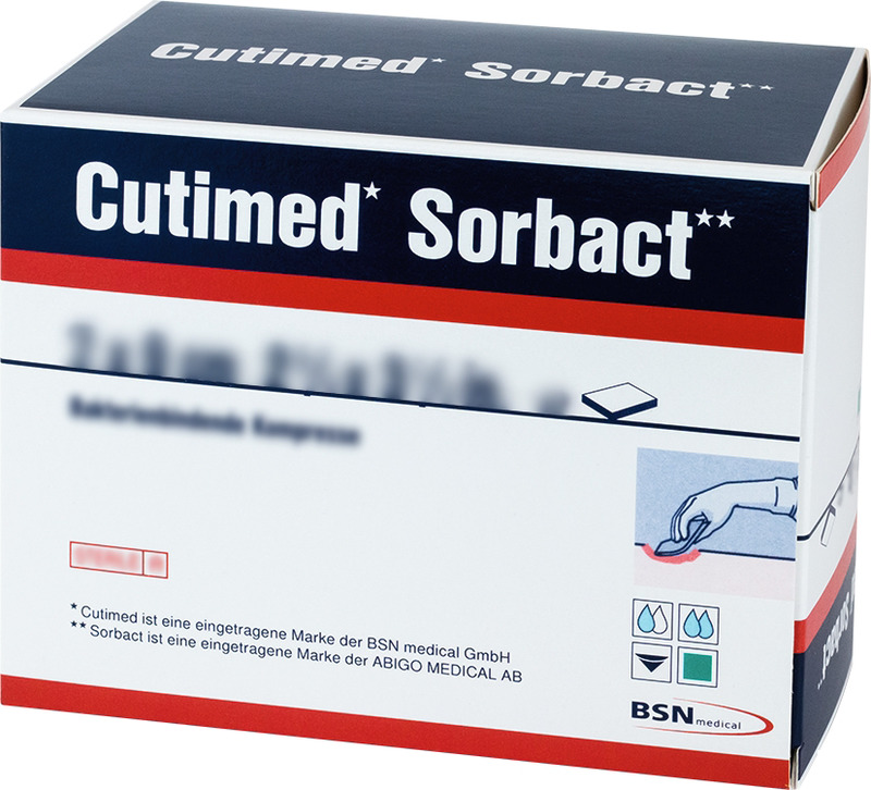 CUTIMED Sorbact Kompressen 7x9 cm