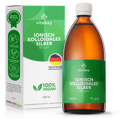 KOLLOIDALES SILBER 100 ppm Reinheitsstufe 99,99% - 500ml