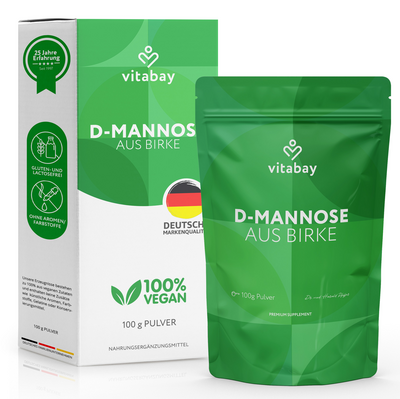 D-MANNOSE PULVER aus Birke vegan - 100g