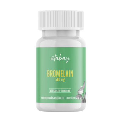 BROMELAIN 500 mg 1200 F.I.P aus Ananas vegan Kaps. - 100St - Vegan