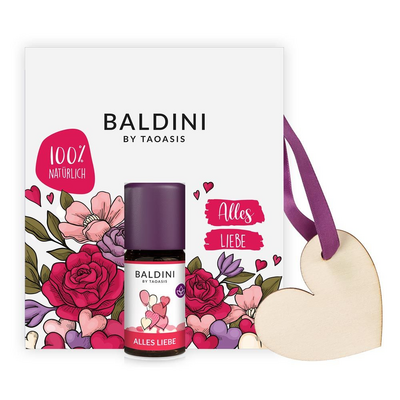 BALDINI Alles Liebe Miniduftset Öl & Holzherz - 1St