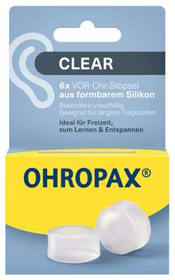 OHROPAX Clear Silikon Vor-Ohr Stöpsel - 6St