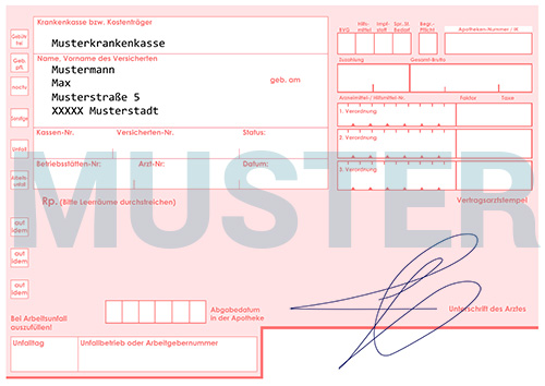 Muster: Kassen Rezept