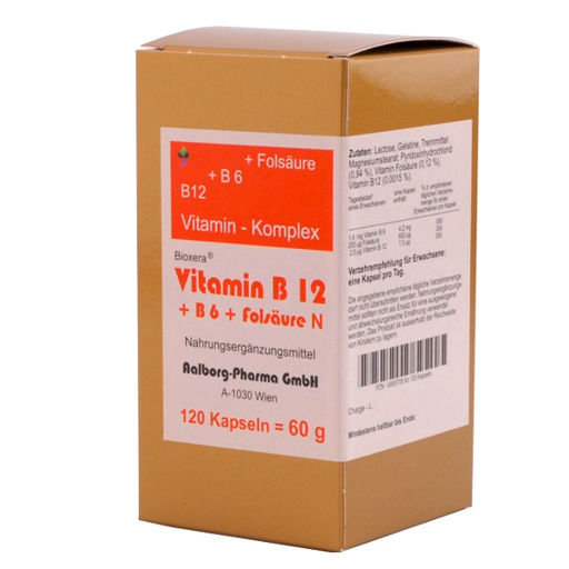 VITAMIN B12+B6+Folsäure Komplex N Kapseln